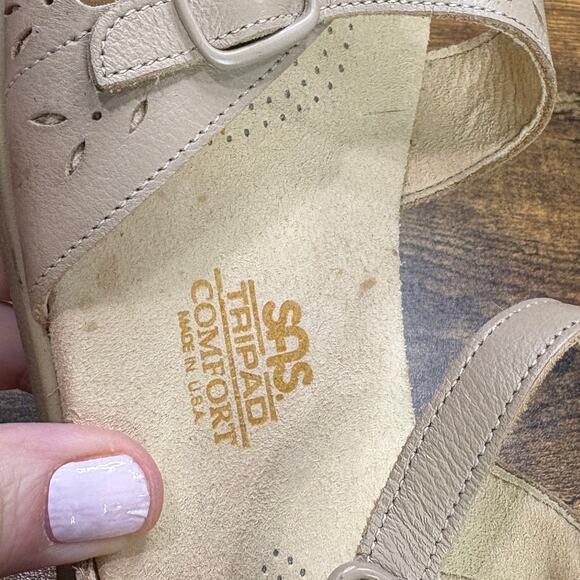 SAS Size 8 Sandals Duo Quarter Strap Narrow Width Tripad Comfort Warm Stone Tan - Picture 7 of 14